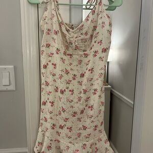 Olivaceous Pink Floral Dress